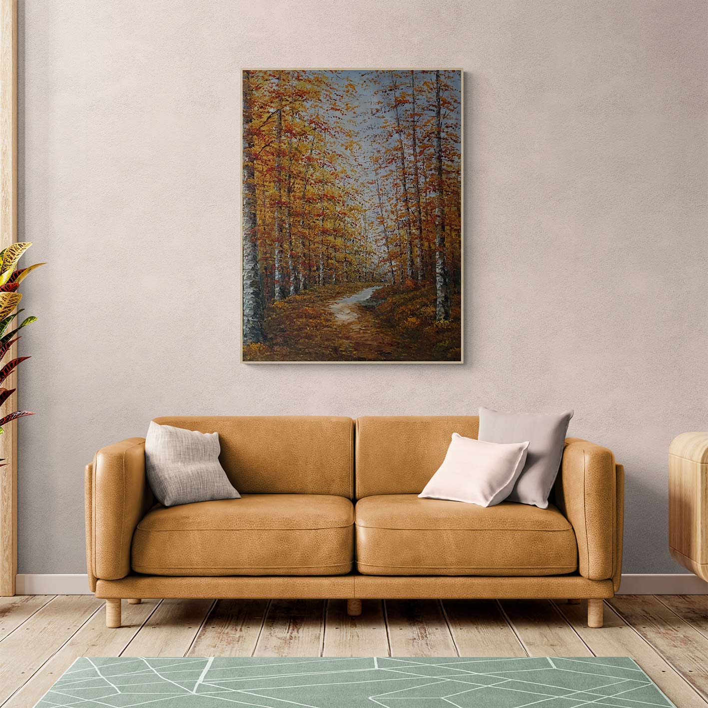Cuadro Bosque Otoño 90x120 cm
