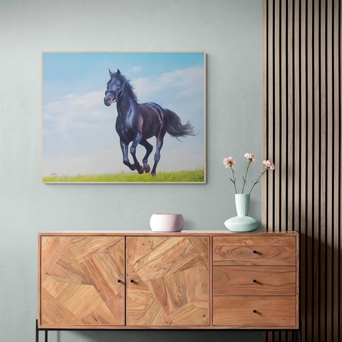 Cuadro Caballo Galope 100x80 cm