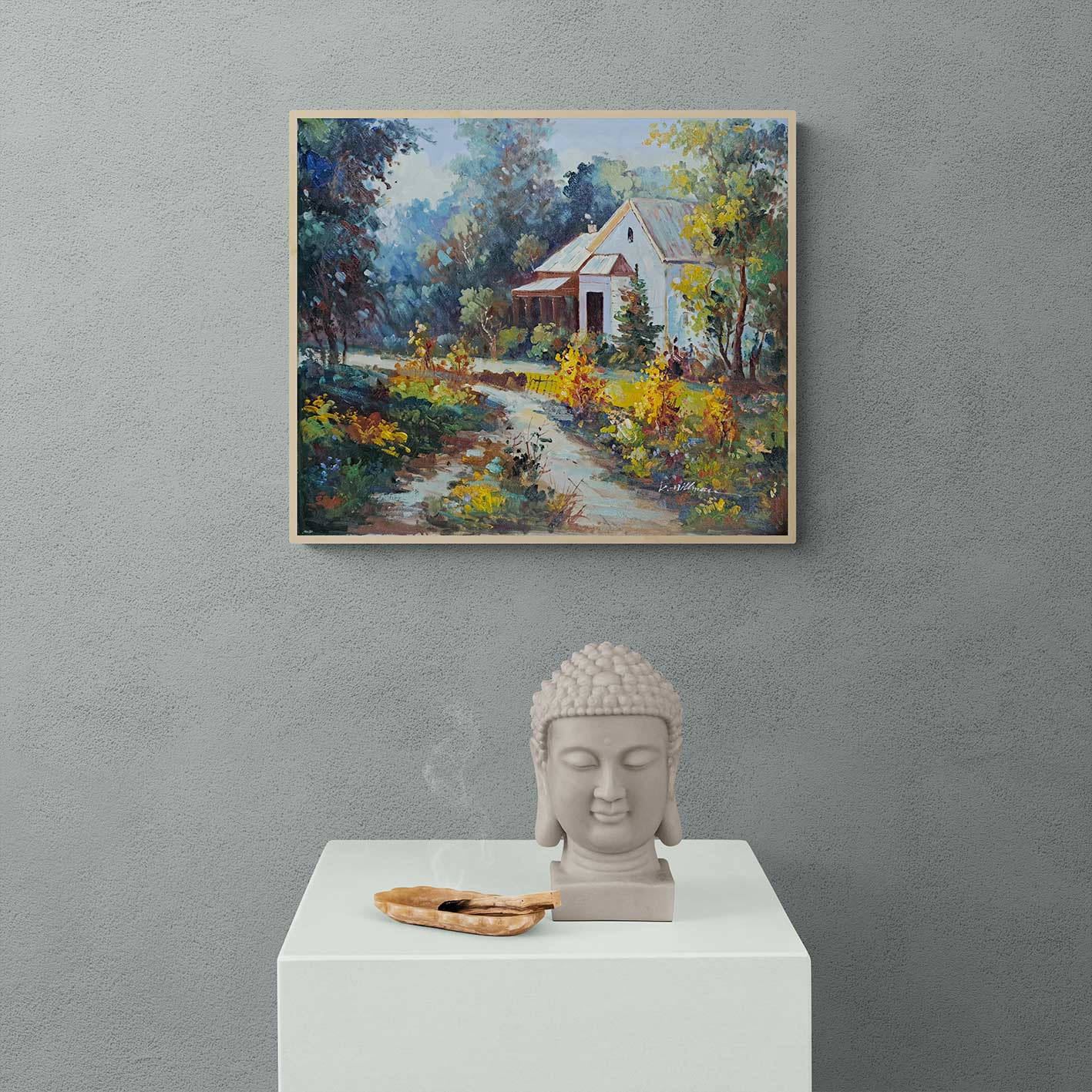 Cuadro Camino Casa 60x50 cm