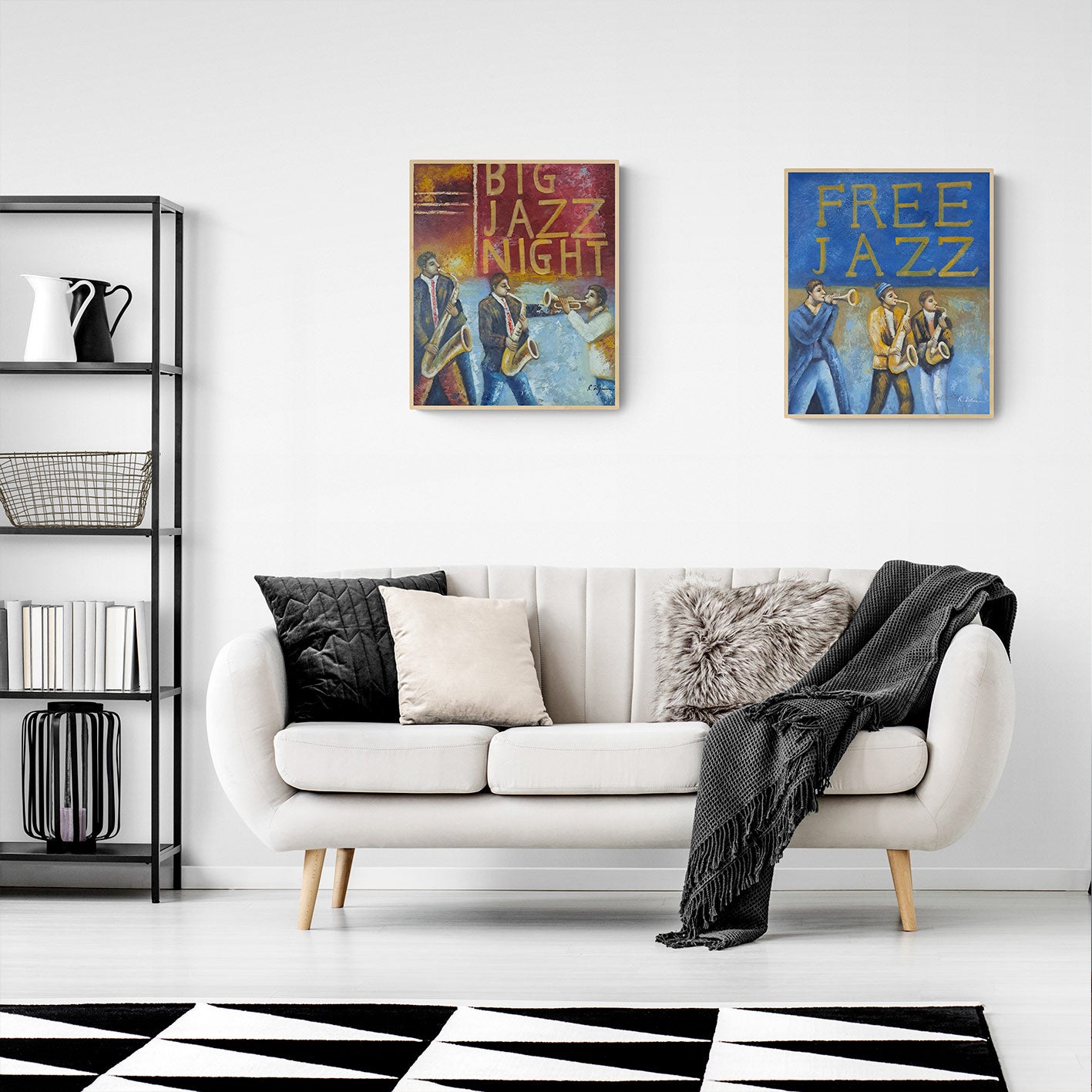 Cuadro Diptico Jazz Musical 50X60 cm [2 piezas]
