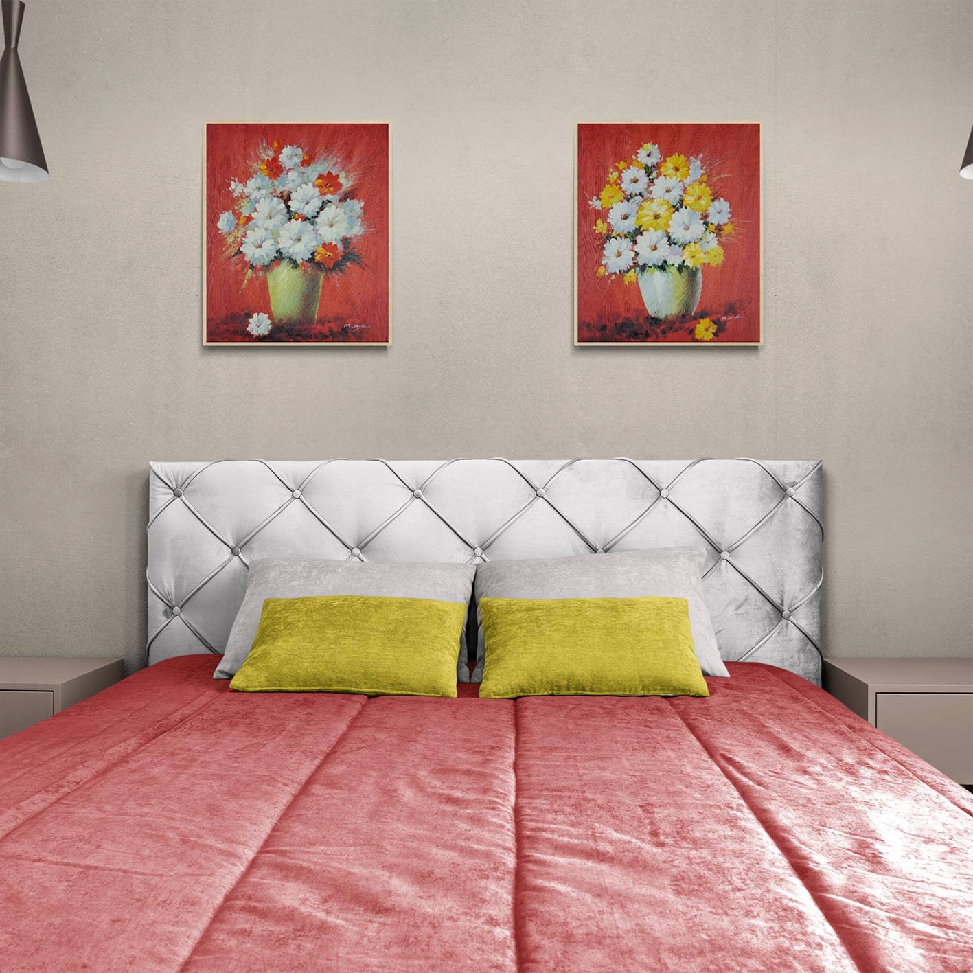 Cuadro Decoracion Maravilla 60x50 cm [2 piezas]