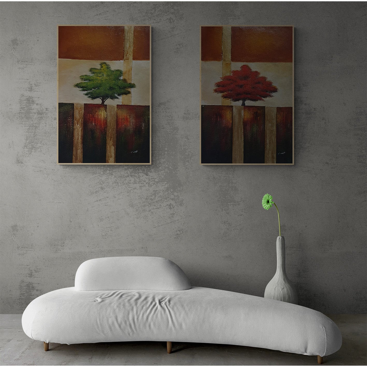 Cuadro Diptico Arboleda  60x90 cm [2 piezas]