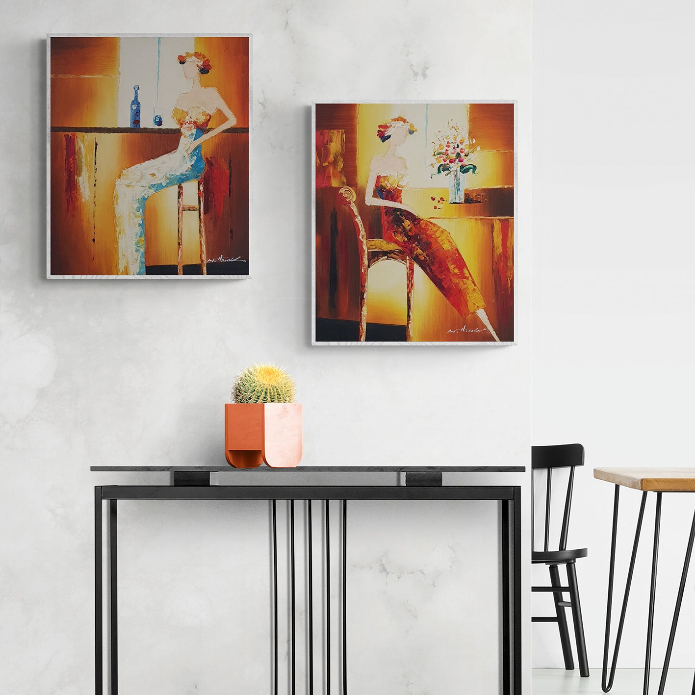 Cuadro Diptico Bar 50x60 cm [2 piezas]