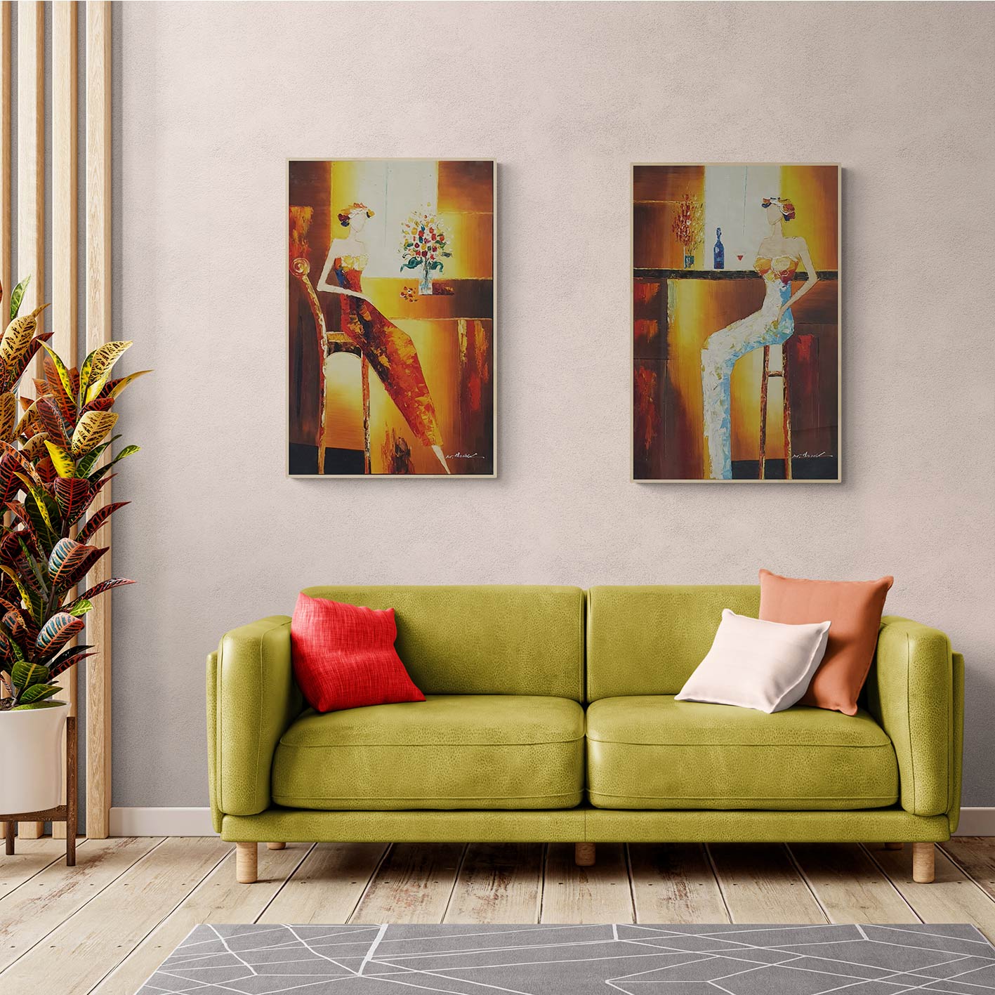Cuadro Diptico Bar II  60x90 cm [2 piezas]