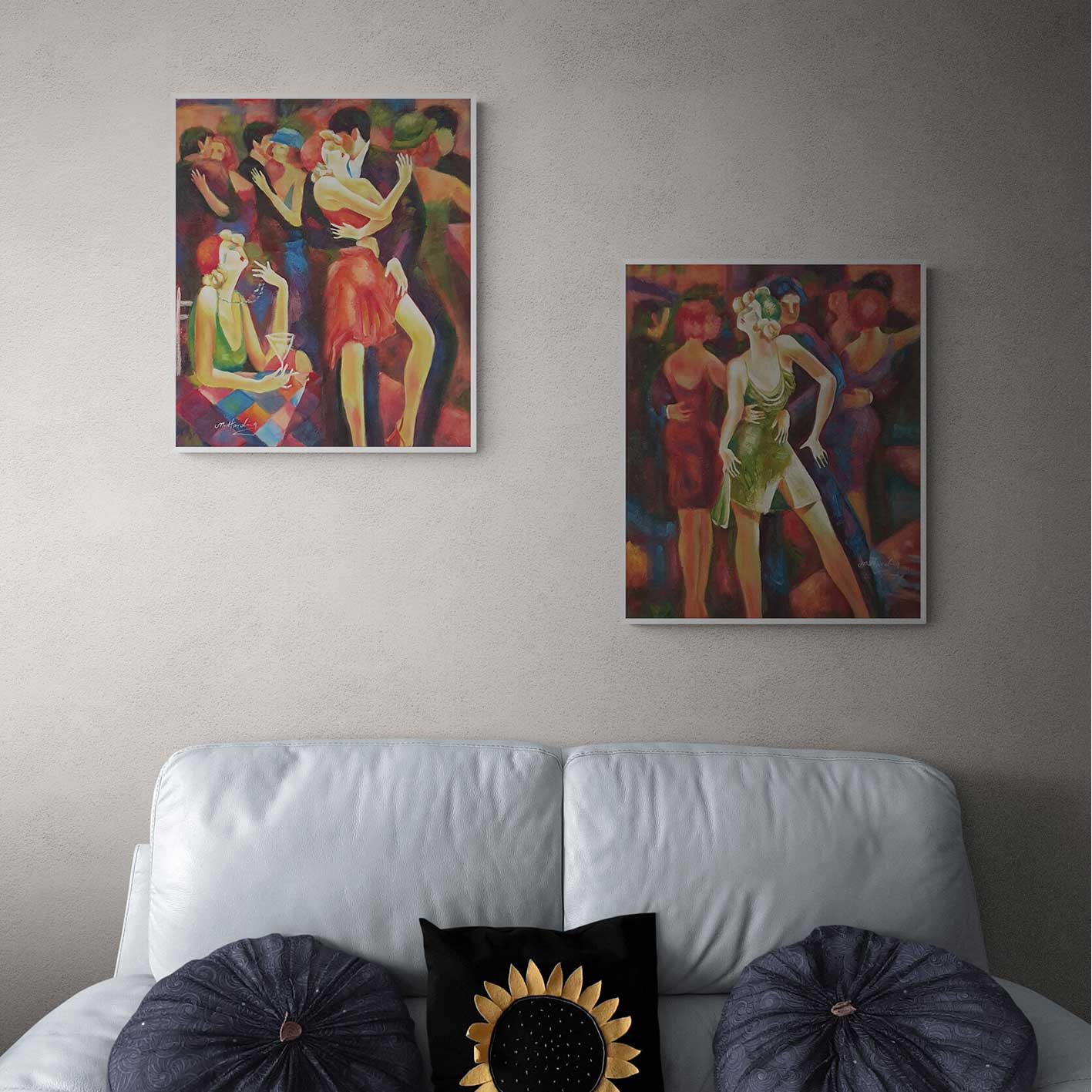 Cuadro Diptico Fiesta  50x60 cm [2 piezas]