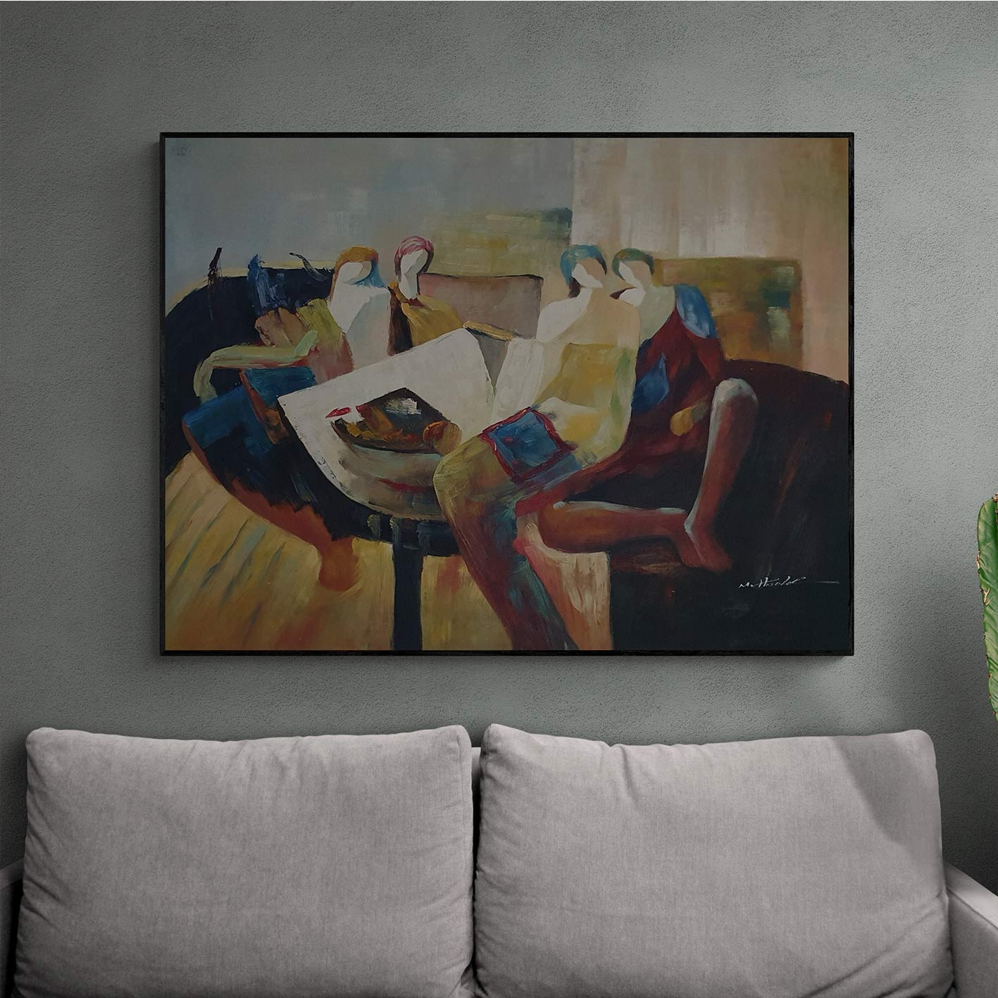 Cuadro Gente 120x90 cm