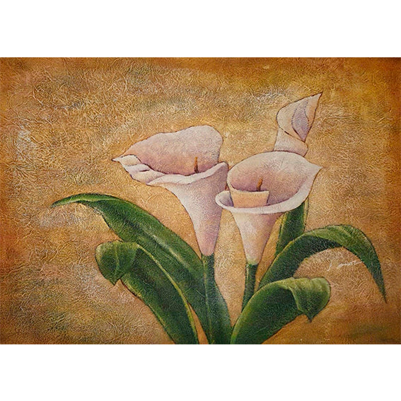 Cuadro Lirios Decorativos 90x60 cm