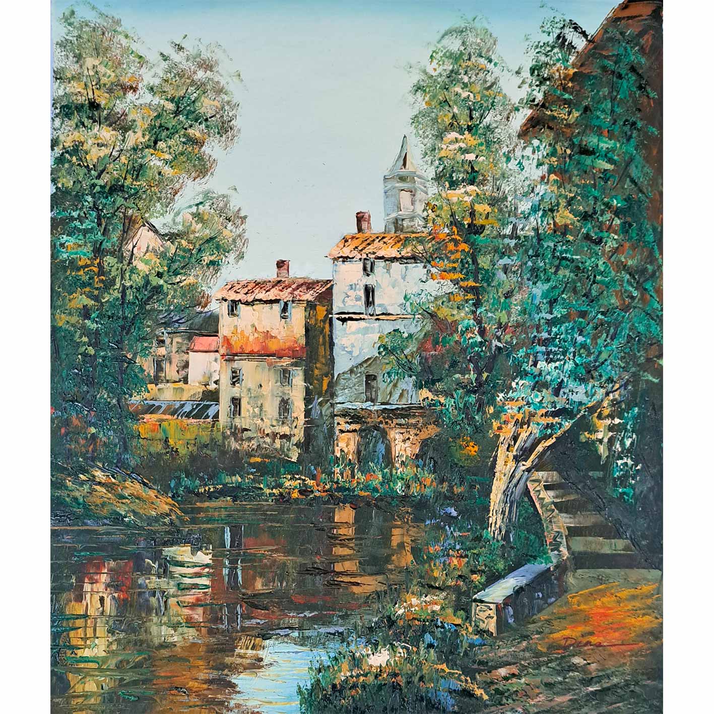 Cuadro Pueblos Naturaleza 50x60 cm