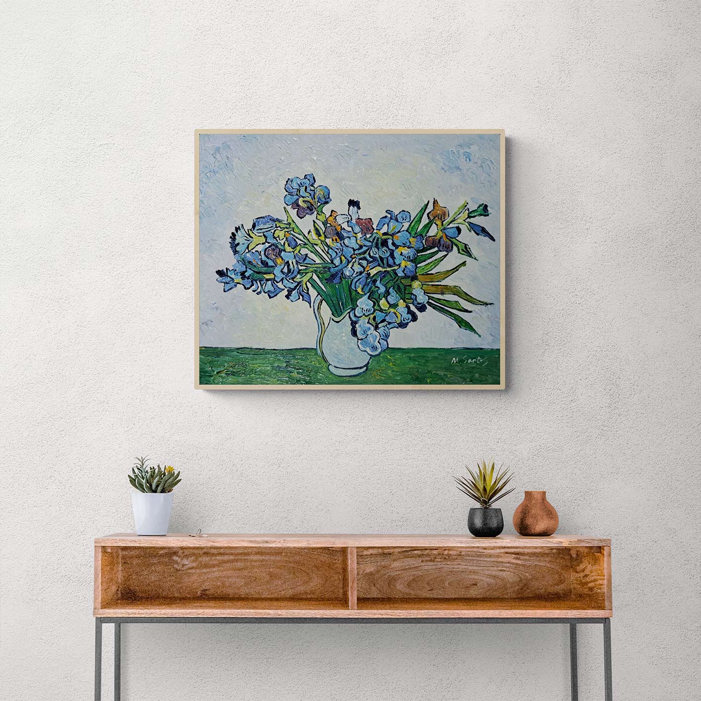 Cuadro Van Gogh Lirios 60x50 cm