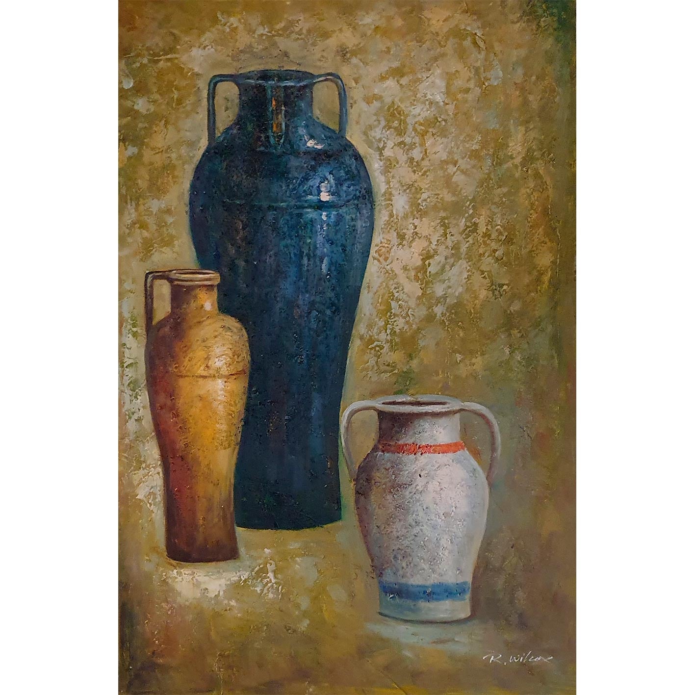 Cuadro Bodegon Anforas  60x90  cm