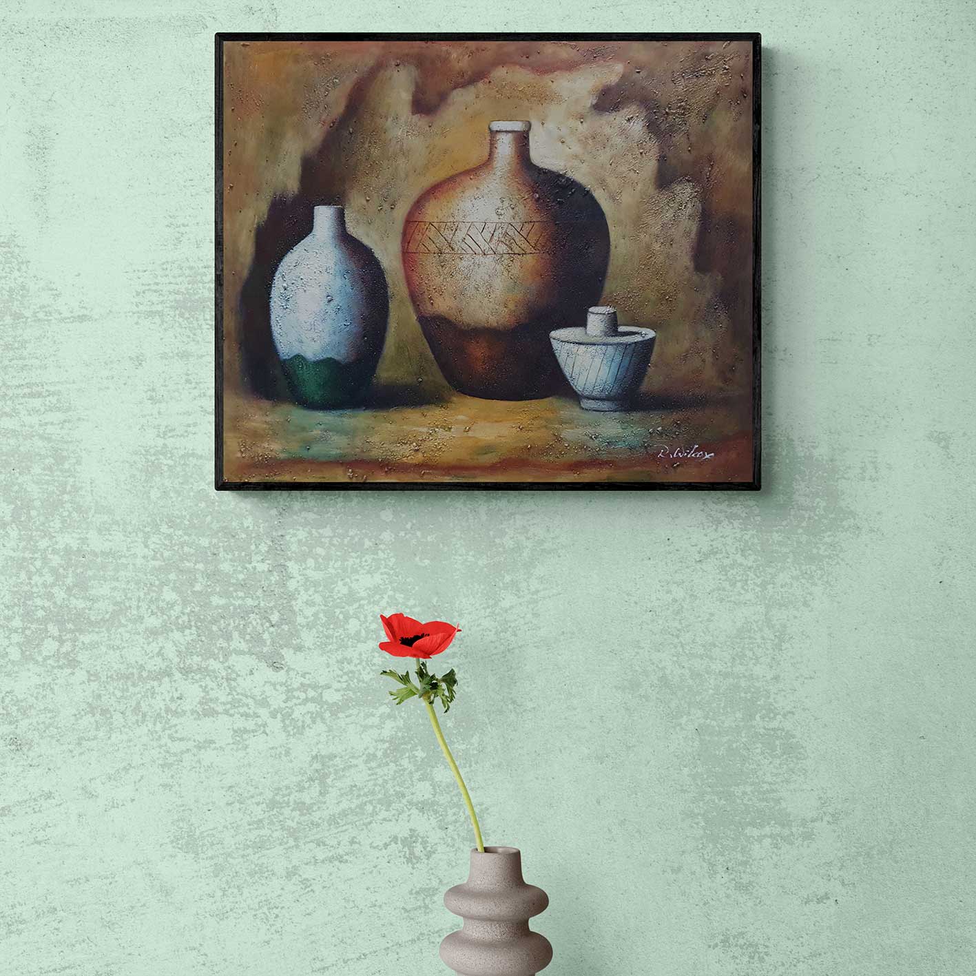 Cuadro Bodegon Decorativo  60x50 cm