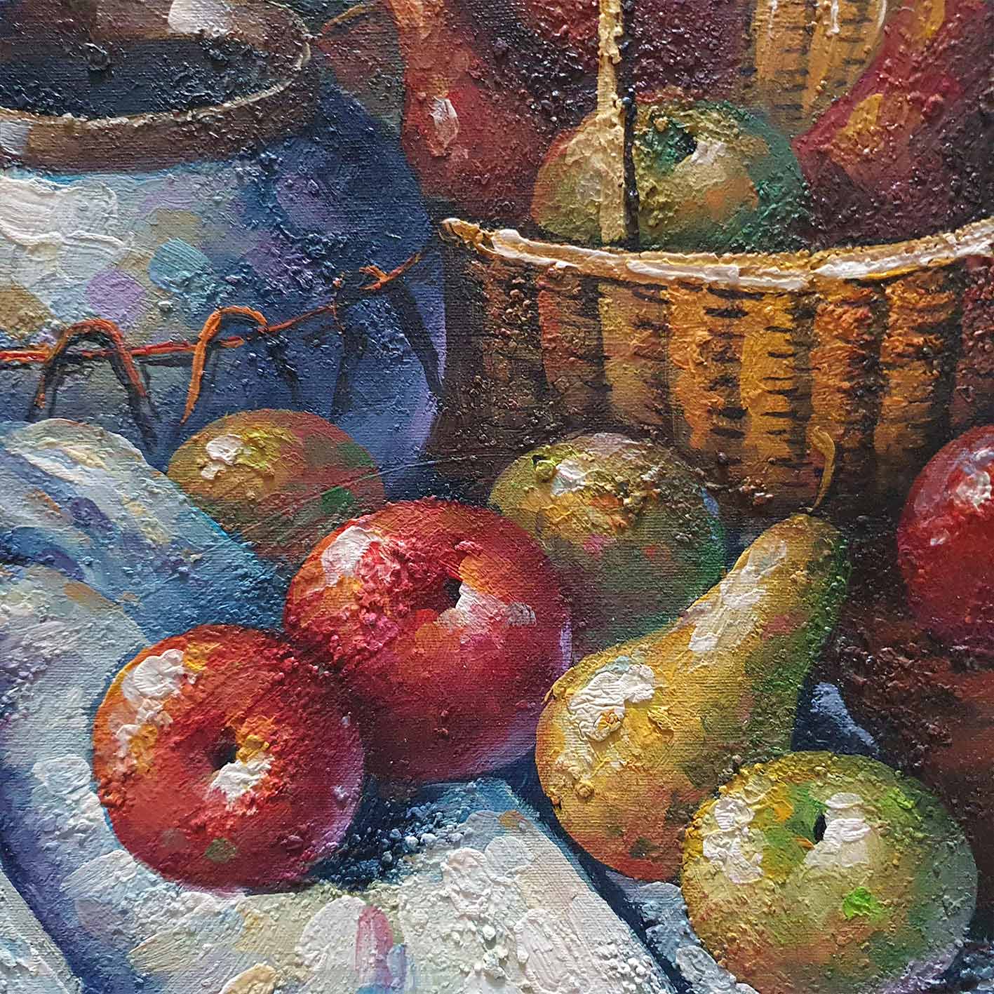 Cuadro Bodegon Manta  60x50 cm Textura 