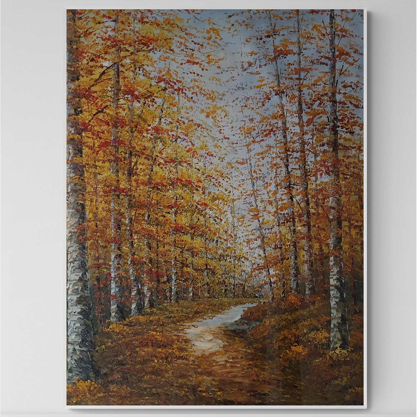 Cuadro Bosque Invierno 90x120 cm