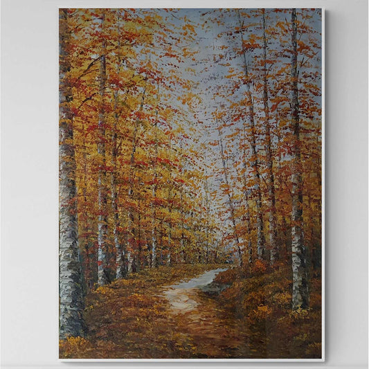 Cuadro Bosque Invierno 90x120 cm