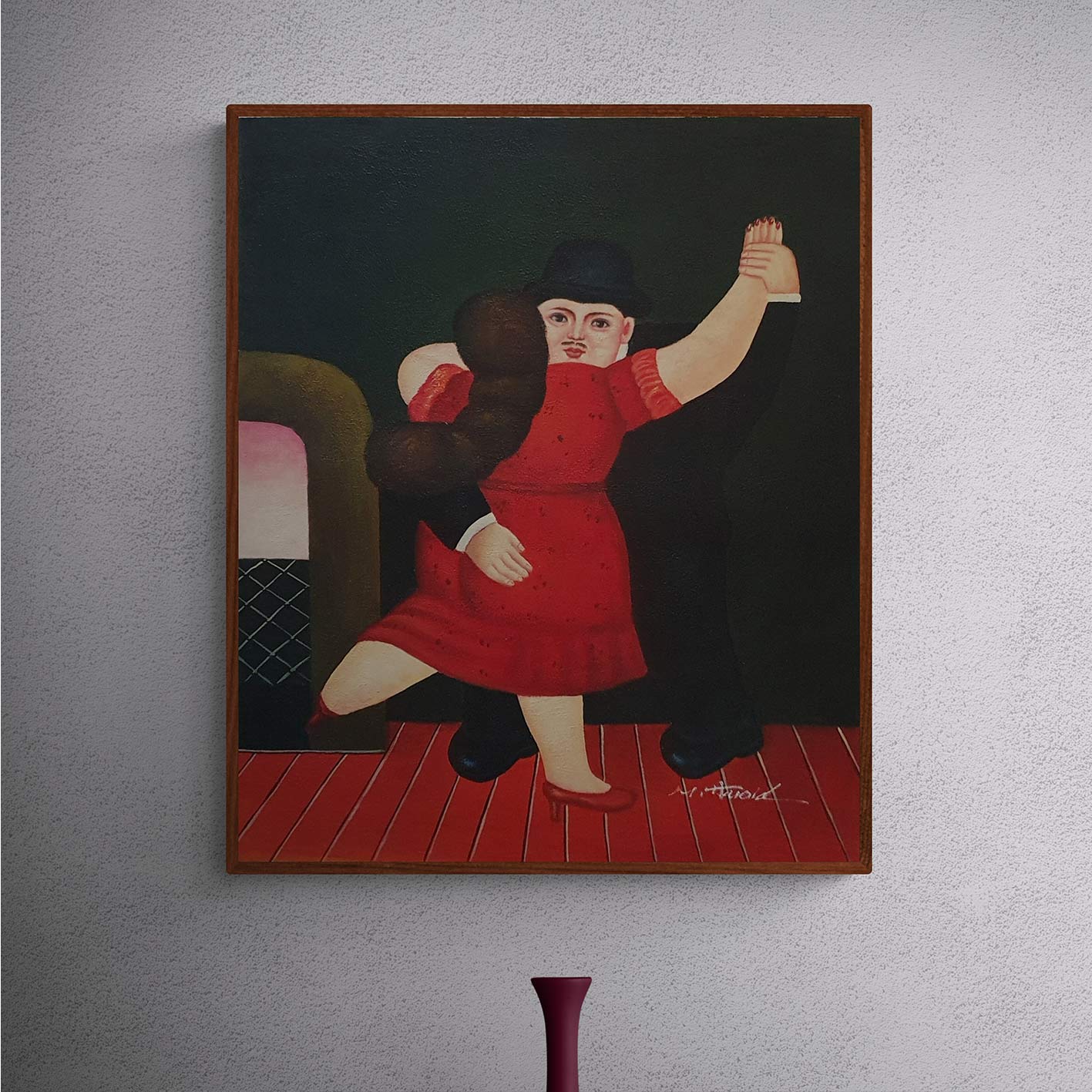 Cuadro Botero Baile IV 50x60 cm