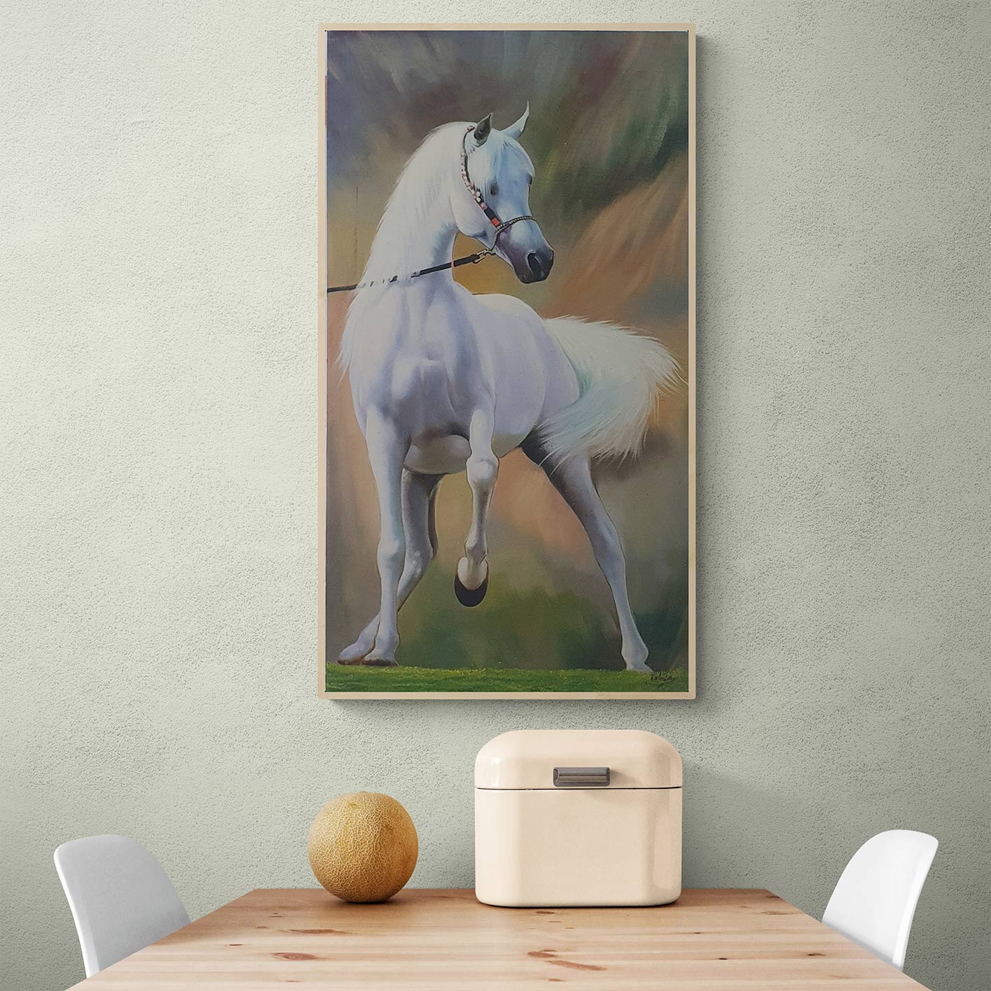Cuadro Caballo Arabe 50x90 cm