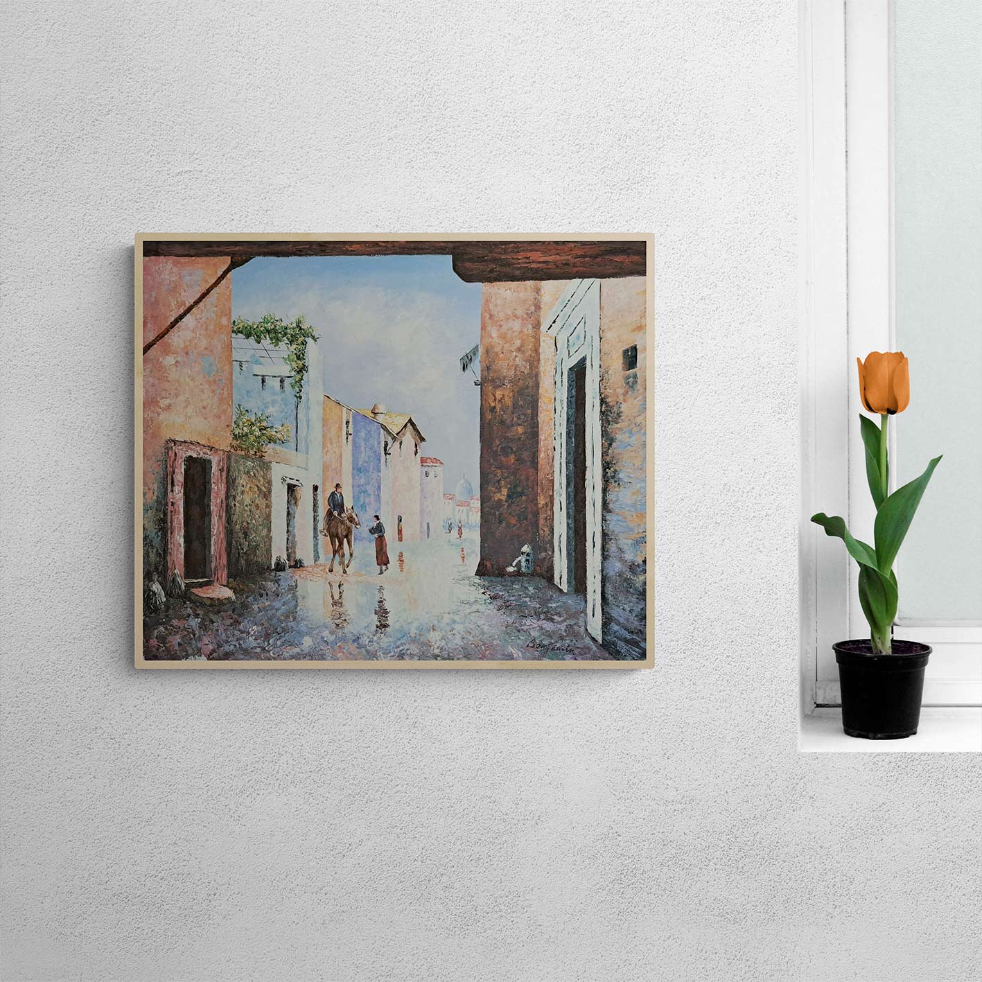 Cuadro Calle Pueblo I 60x50 cm