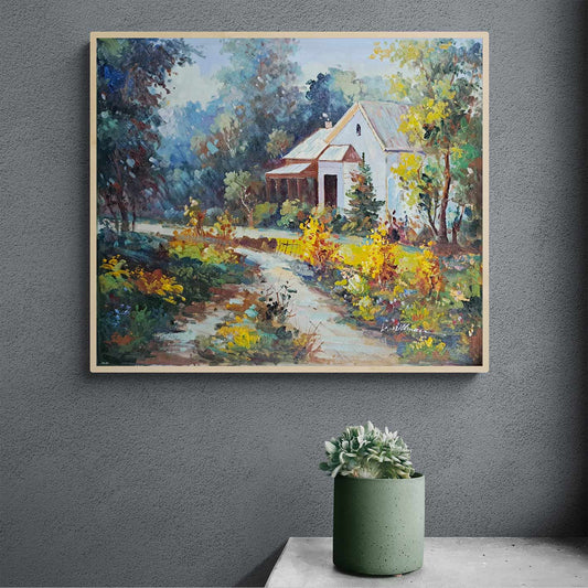 Cuadro Camino Casa 60x50 cm