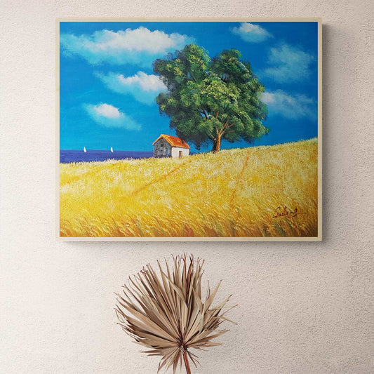 Cuadro Casa Árbol 60x50 cm