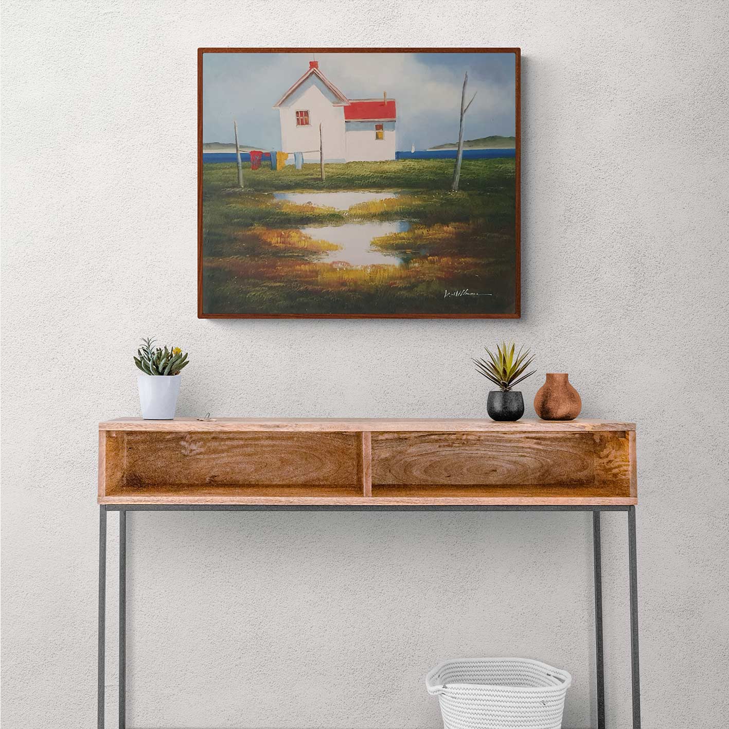 Cuadro Casa Tendedero 60x50 cm