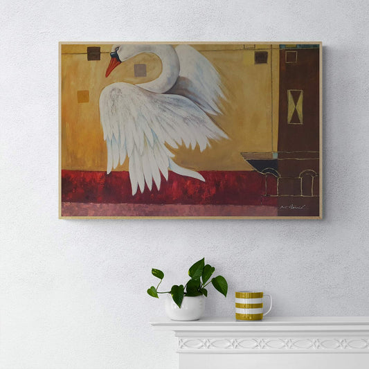 Cuadro Cisne Decora II 90x60 cm