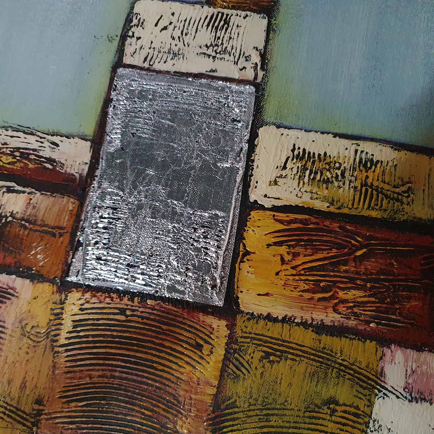 Cuadro Ciudad Moderna 80x80 cm Textura