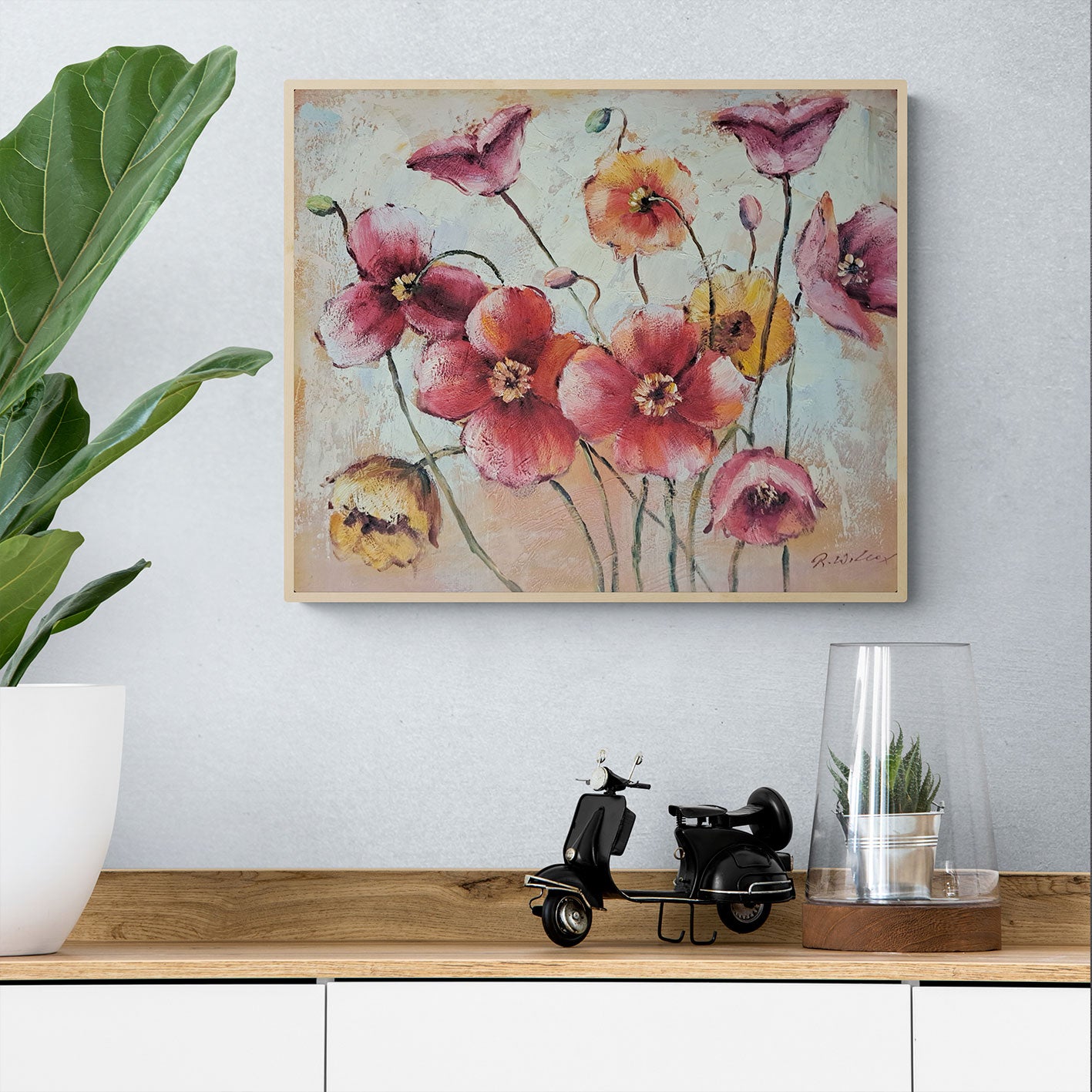 Cuadro Color Flor 60x50 cm