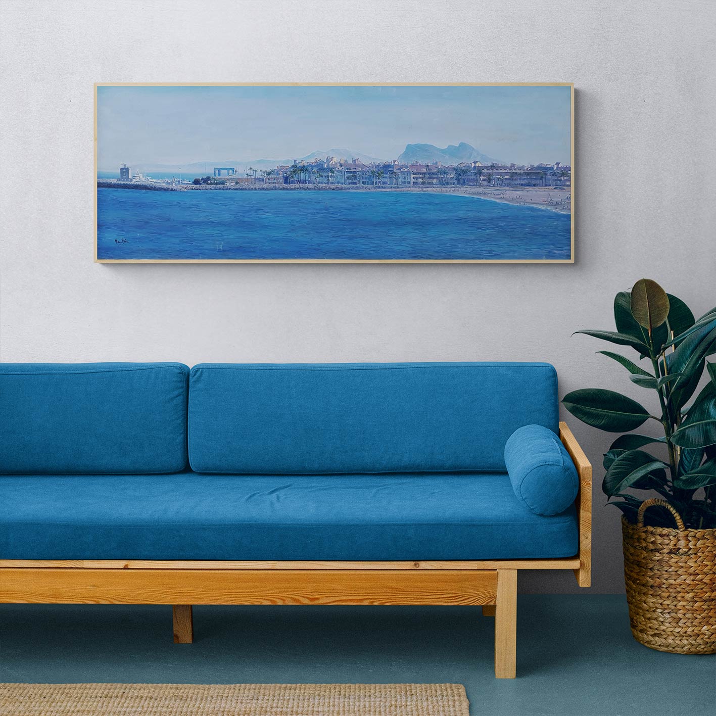 Cuadro Costa Sotogrande 131x49 cm