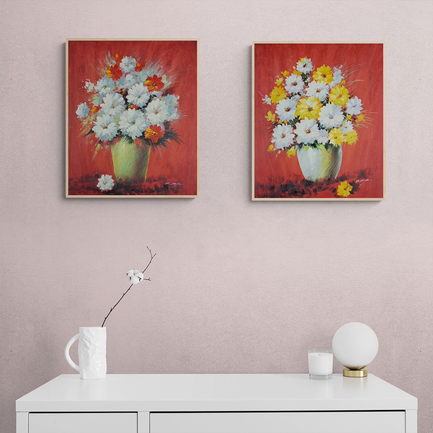 Cuadro Decoracion Maravilla 60x50 cm [2 piezas]