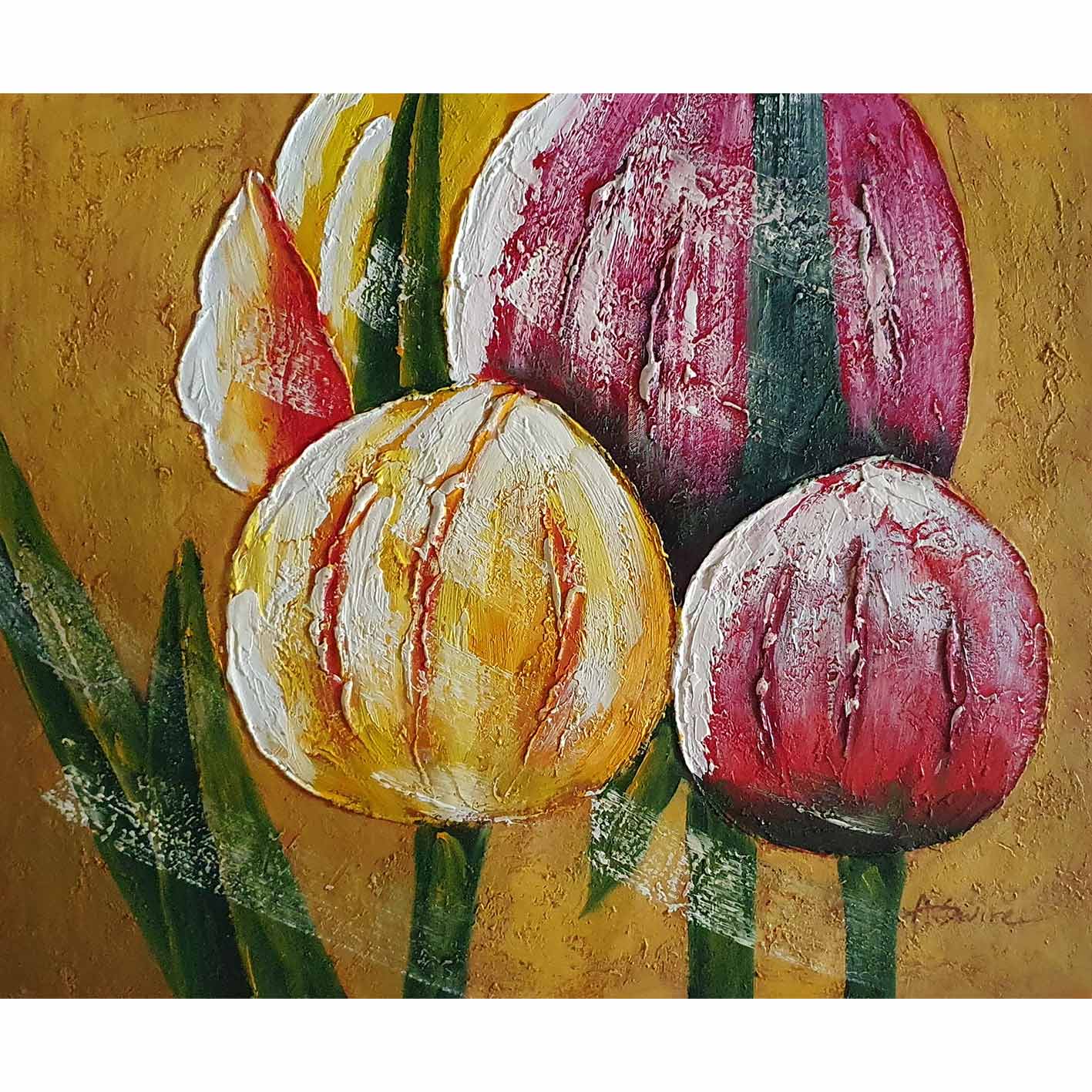 Cuadro Tulipanes Decoartions 60x50 cm [2 piezas]