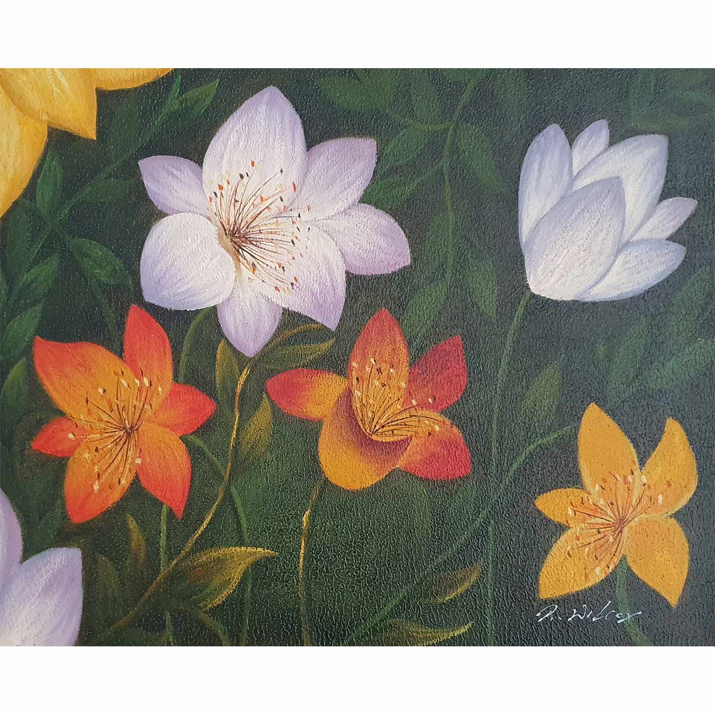 Cuadro Jardin Flores 50x60 cm [2 piezas]