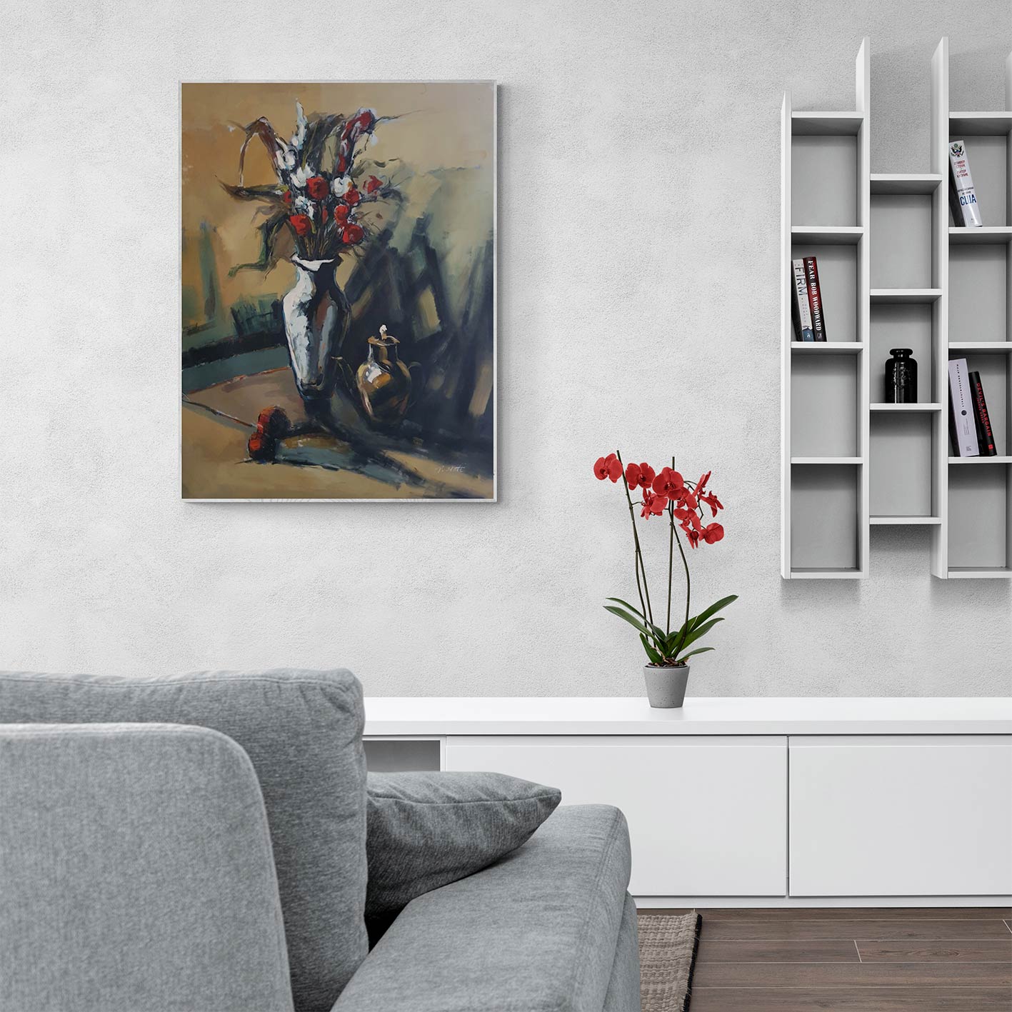 Cuadro Jarron Ramito  90x120 cm