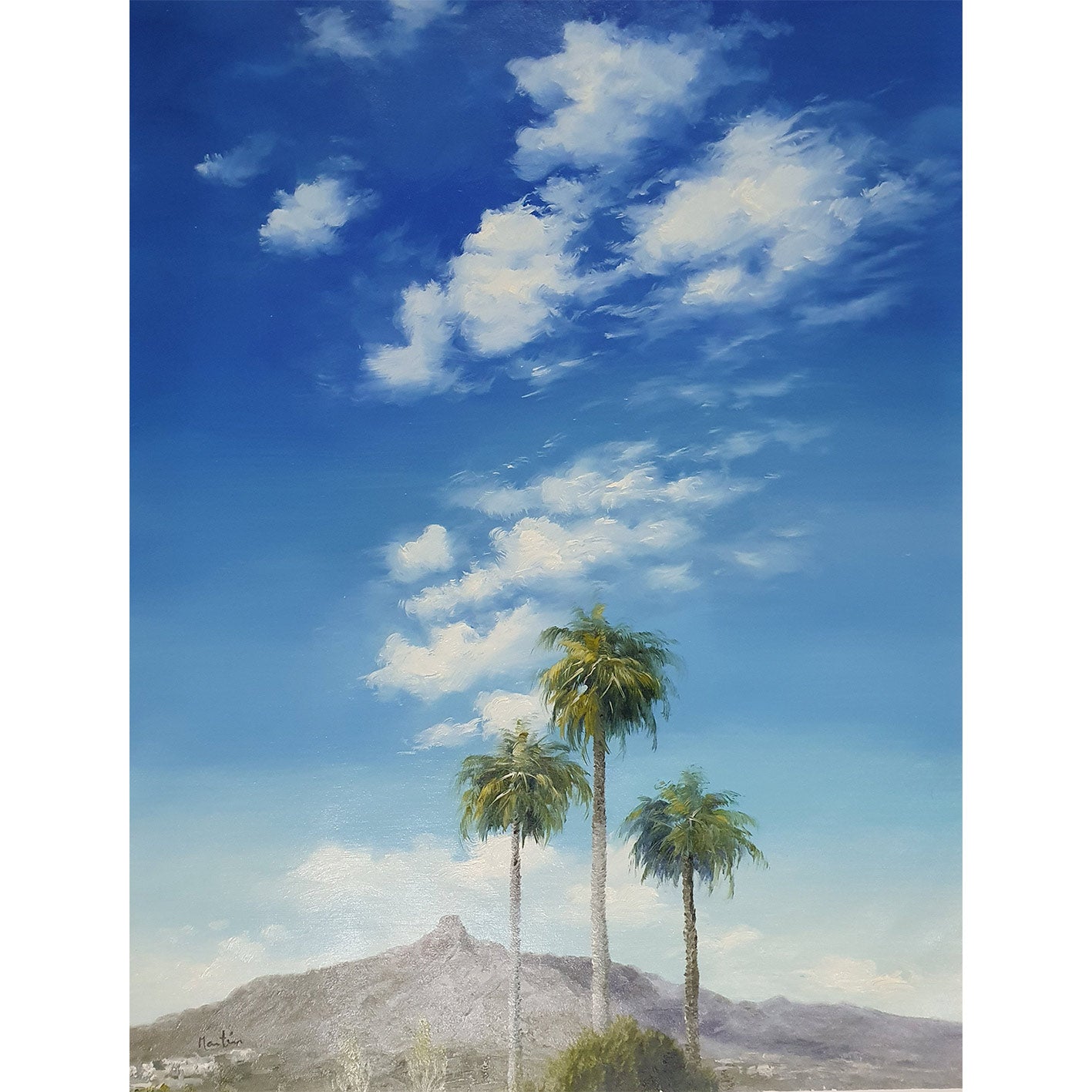 Cuadro  Marbella Palmeras 82x101 cm