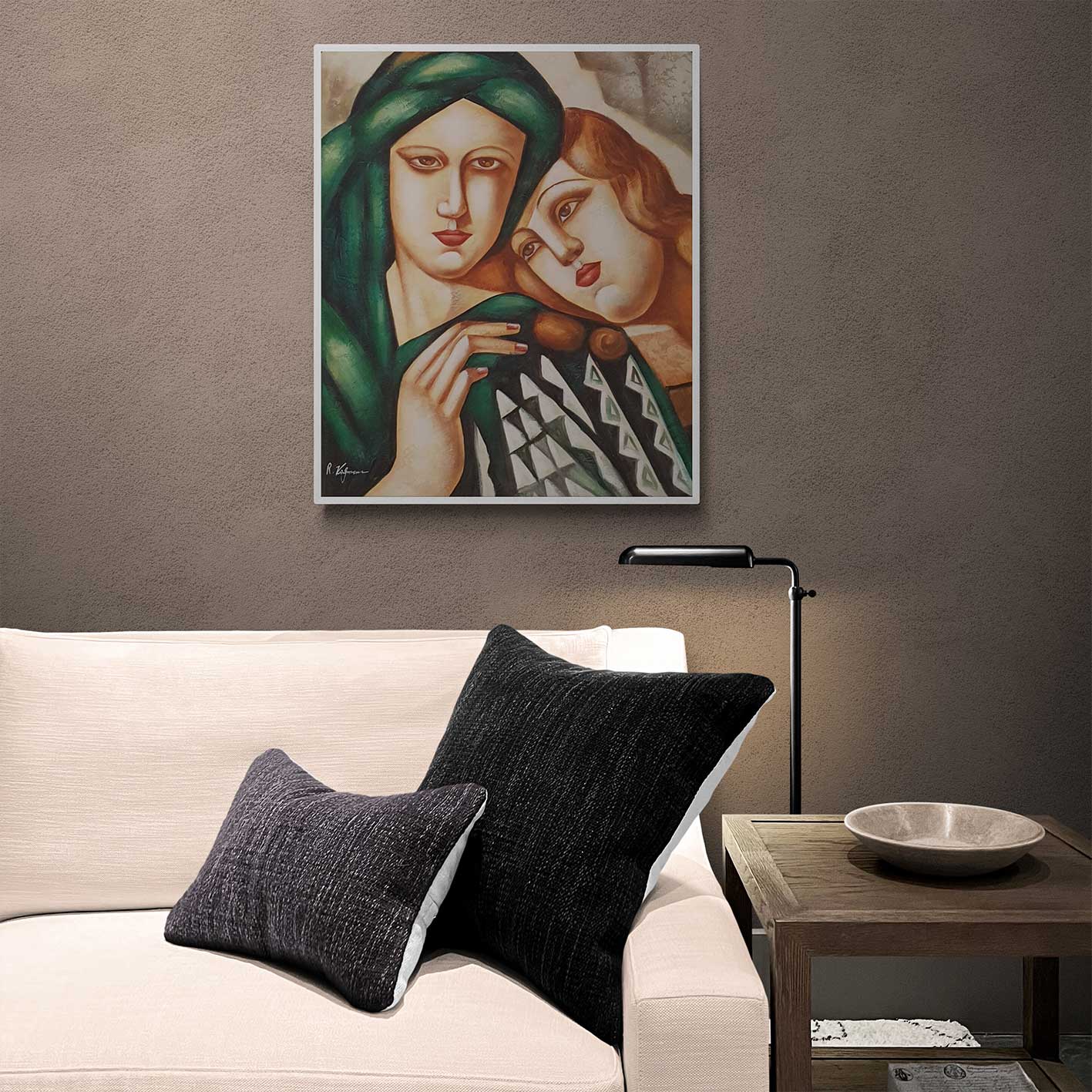 Cuadro Reproduccion Lempicka Pareja