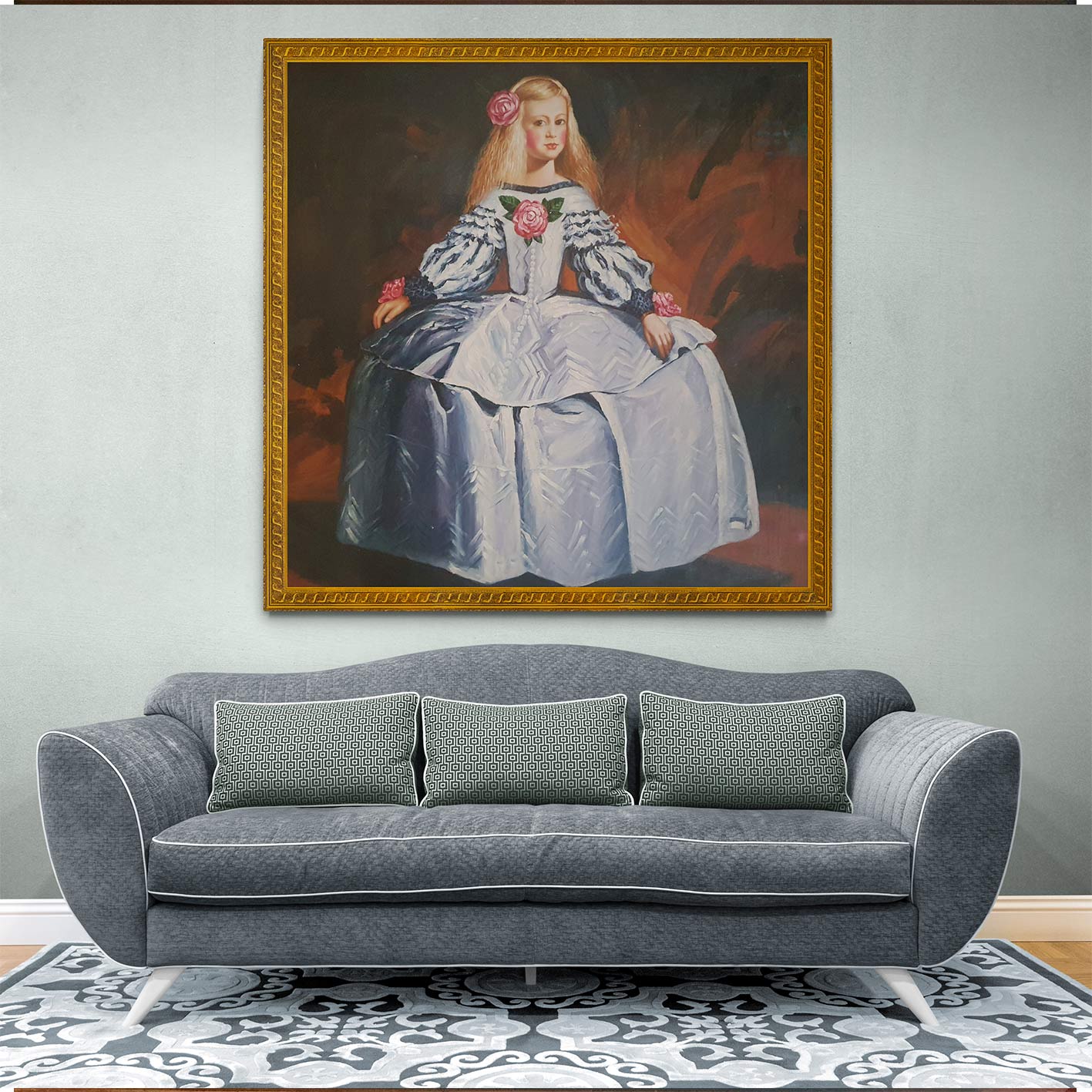 Cuadro Menina 130x130 cm