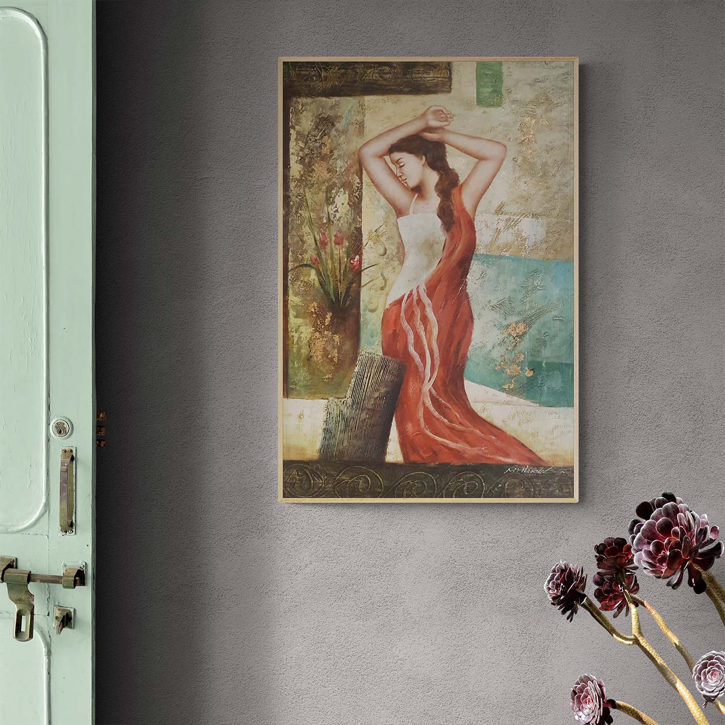 Cuadro Mujer Romana 60x90 cm