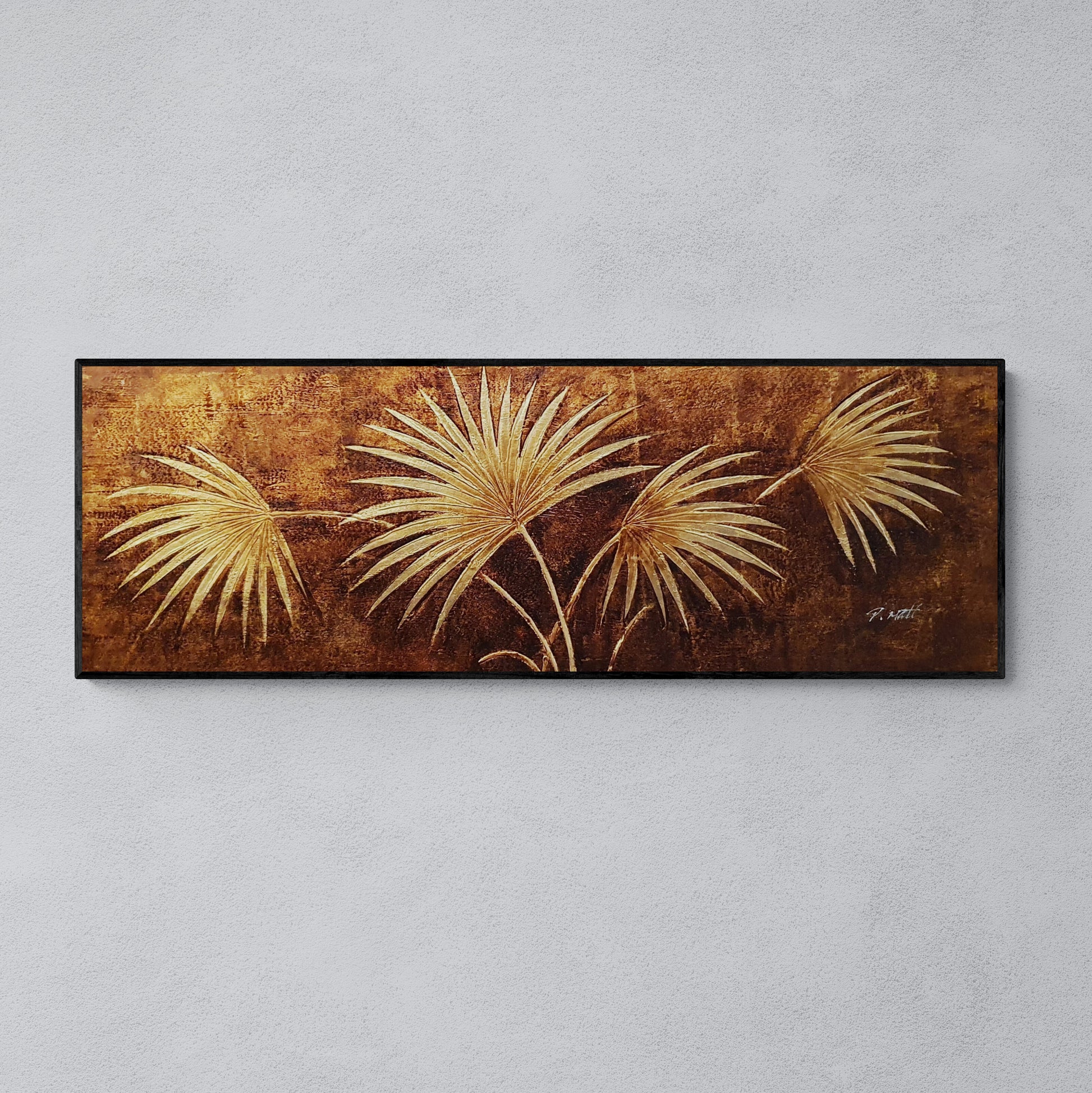 Cuadro Decorativo Palma 120x40 cm