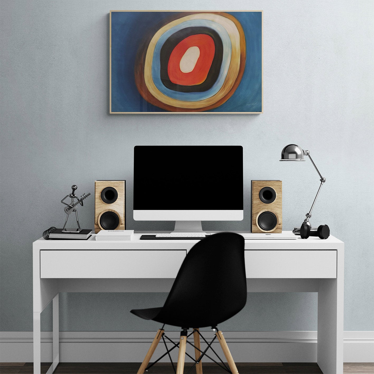 Cuadro Diana Azul  90x60 cm