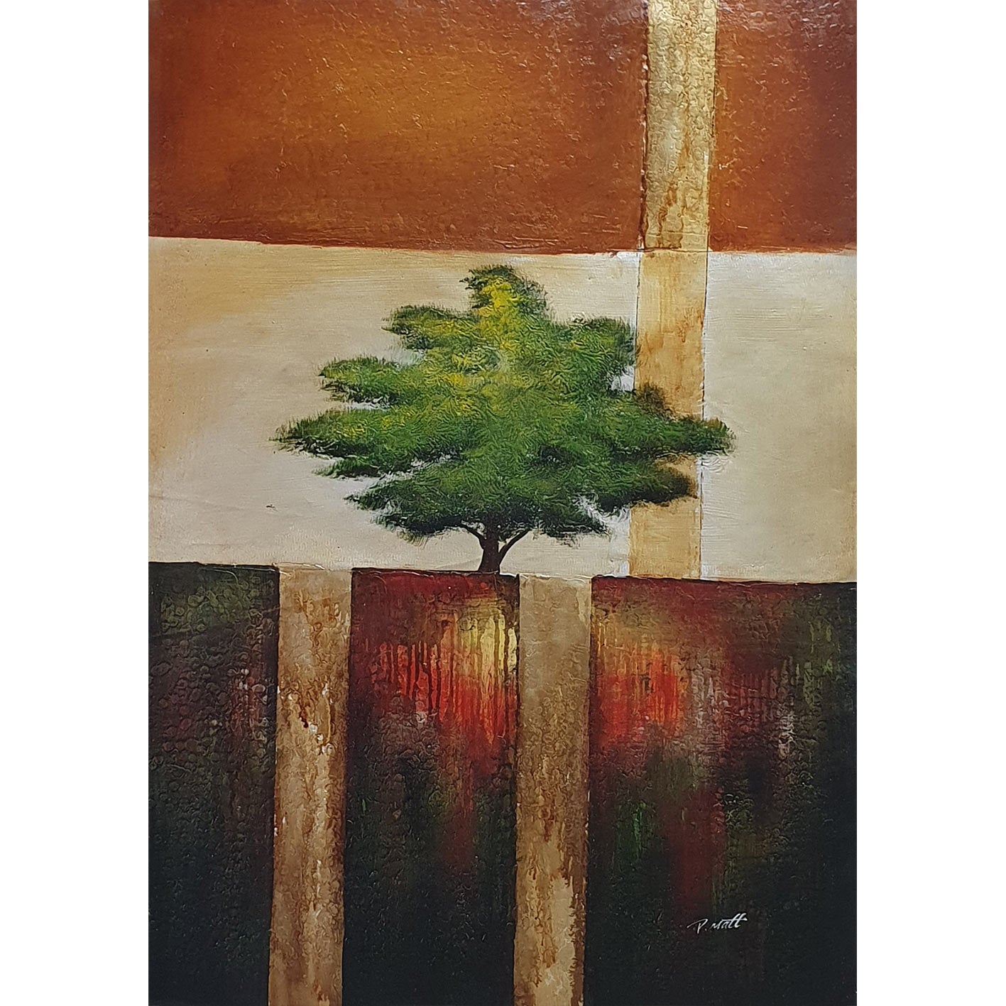 Cuadro Diptico Arboleda  60x90 cm [2 piezas] Texturas