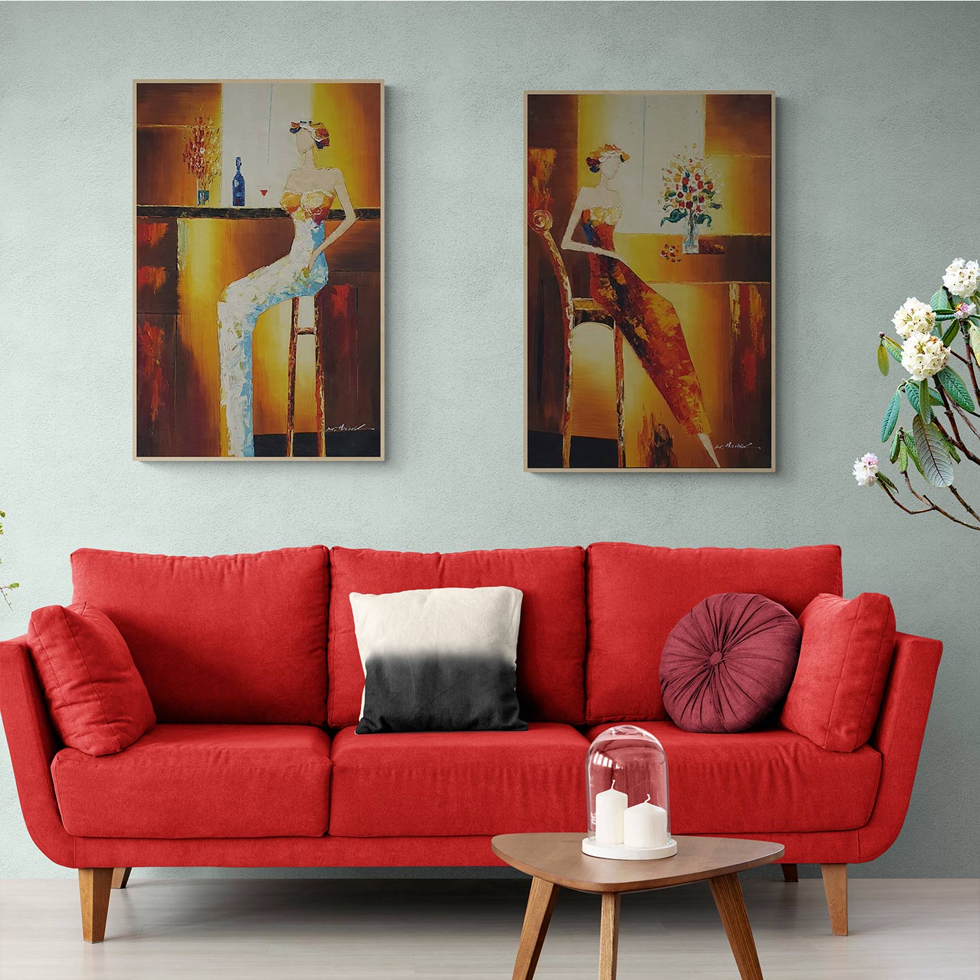 Cuadro Díptico Bar II  60x90 cm [2 piezas]