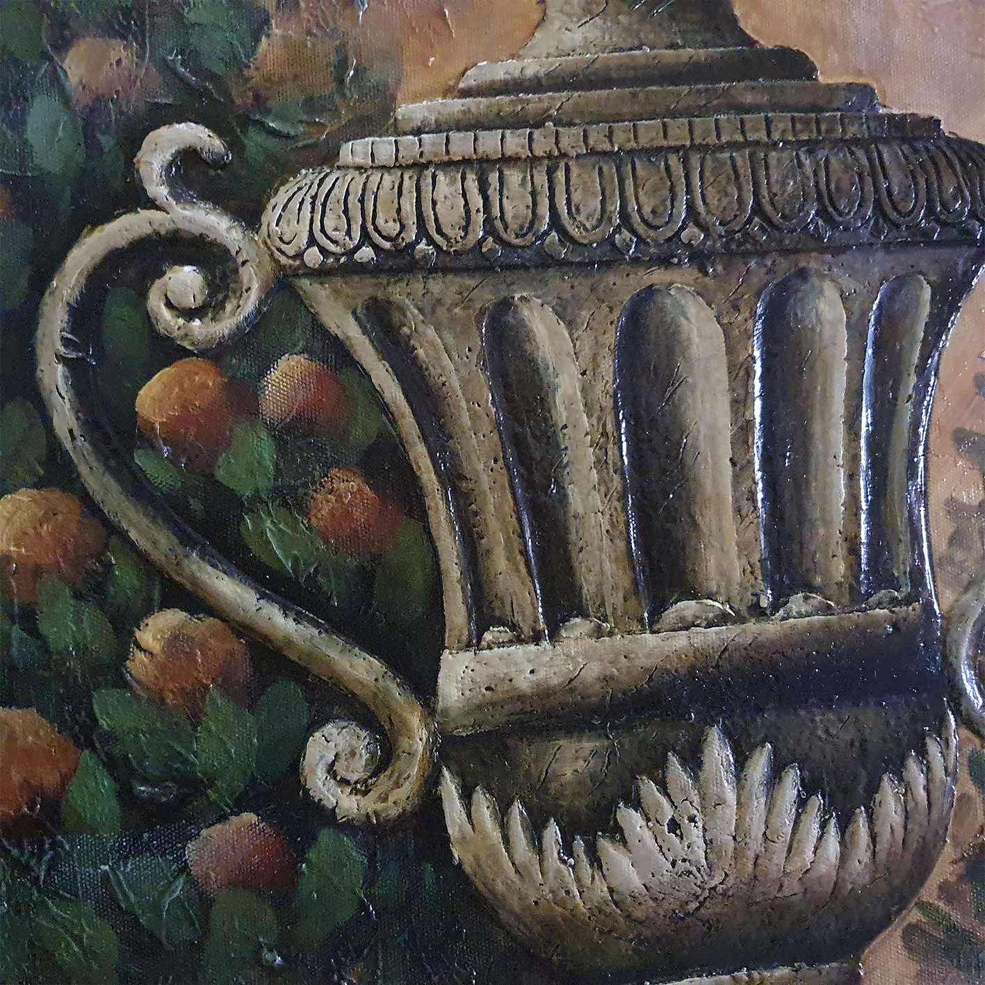 Cuadro Diptico Jarron Relieve IV  50X60 cm [2 piezas] Texturas