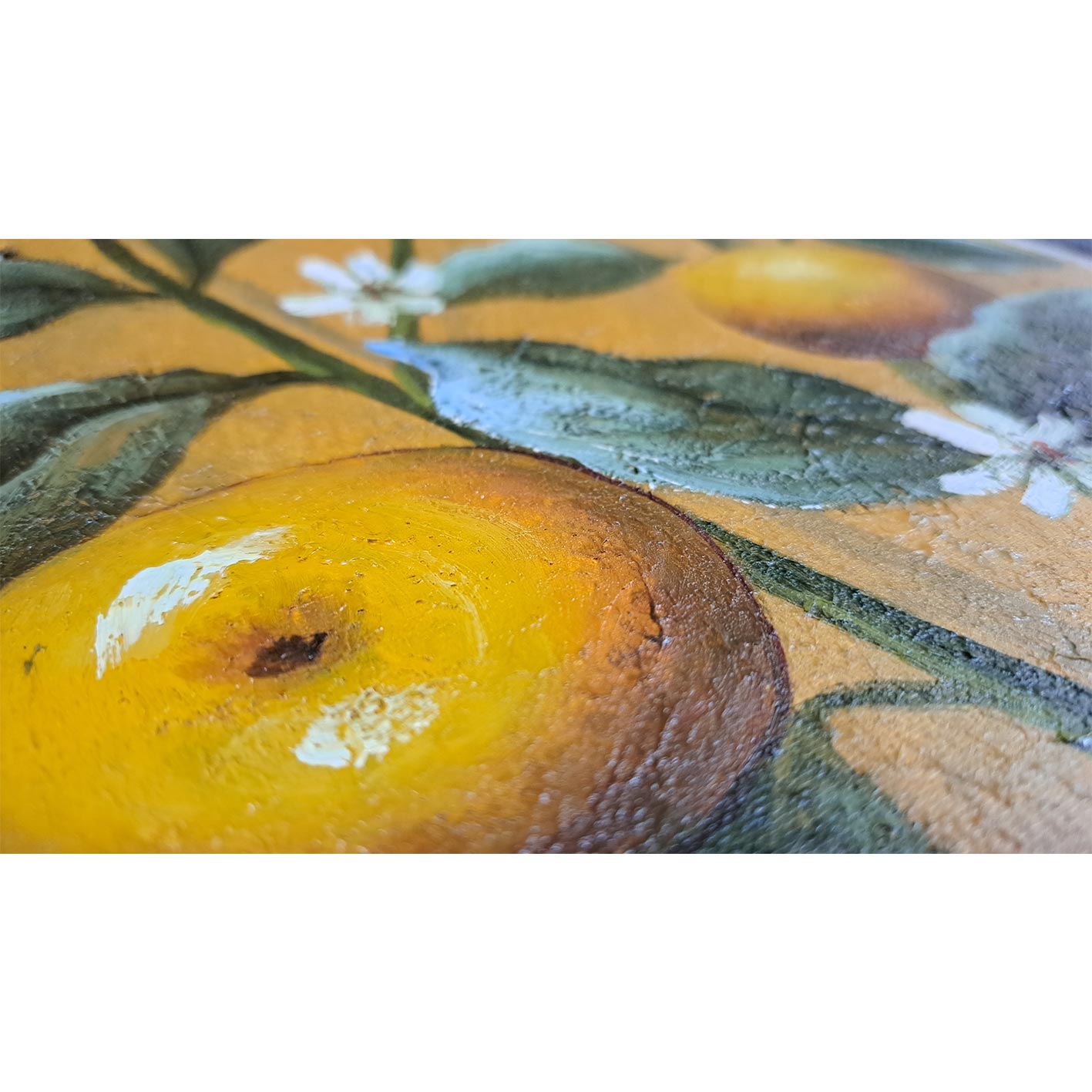 Cuadro Diptico Limones Naranjas 50X60 cm [2 piezas] Texturas