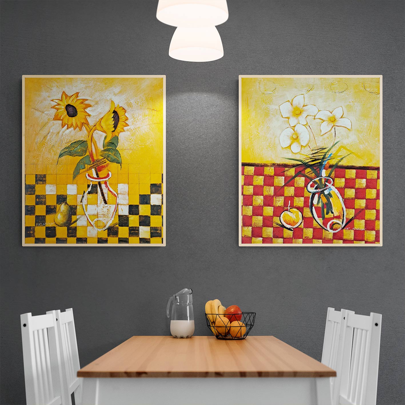 Cuadro Díptico Mantel  50X60 cm [2 piezas]