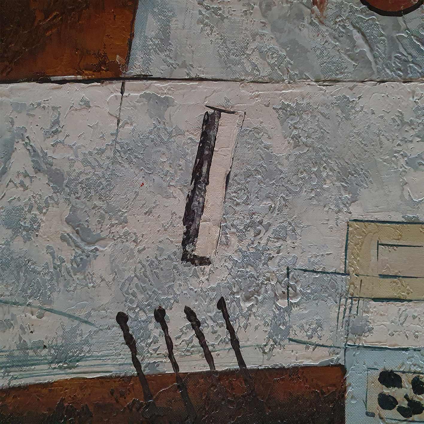 Cuadro Diptico Musical Abstracto 50X60 cm [2 piezas] Texturas