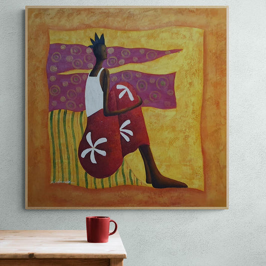 Cuadro Expresion Alegre 80x80 cm