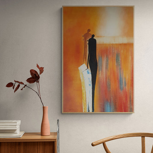 Cuadro Figuras Sombras  60x90 cm