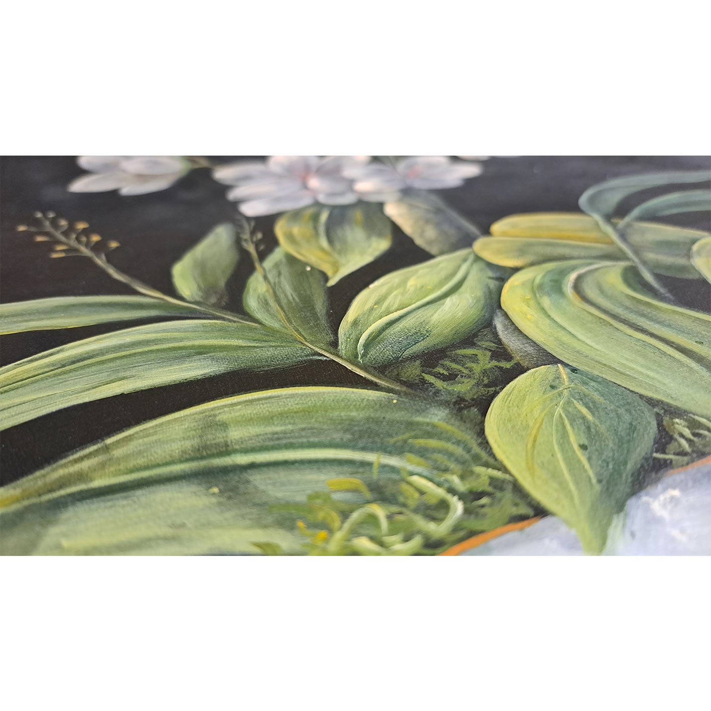Cuadro Flor Jazmin 50x60 cm [2 piezas] Texturas