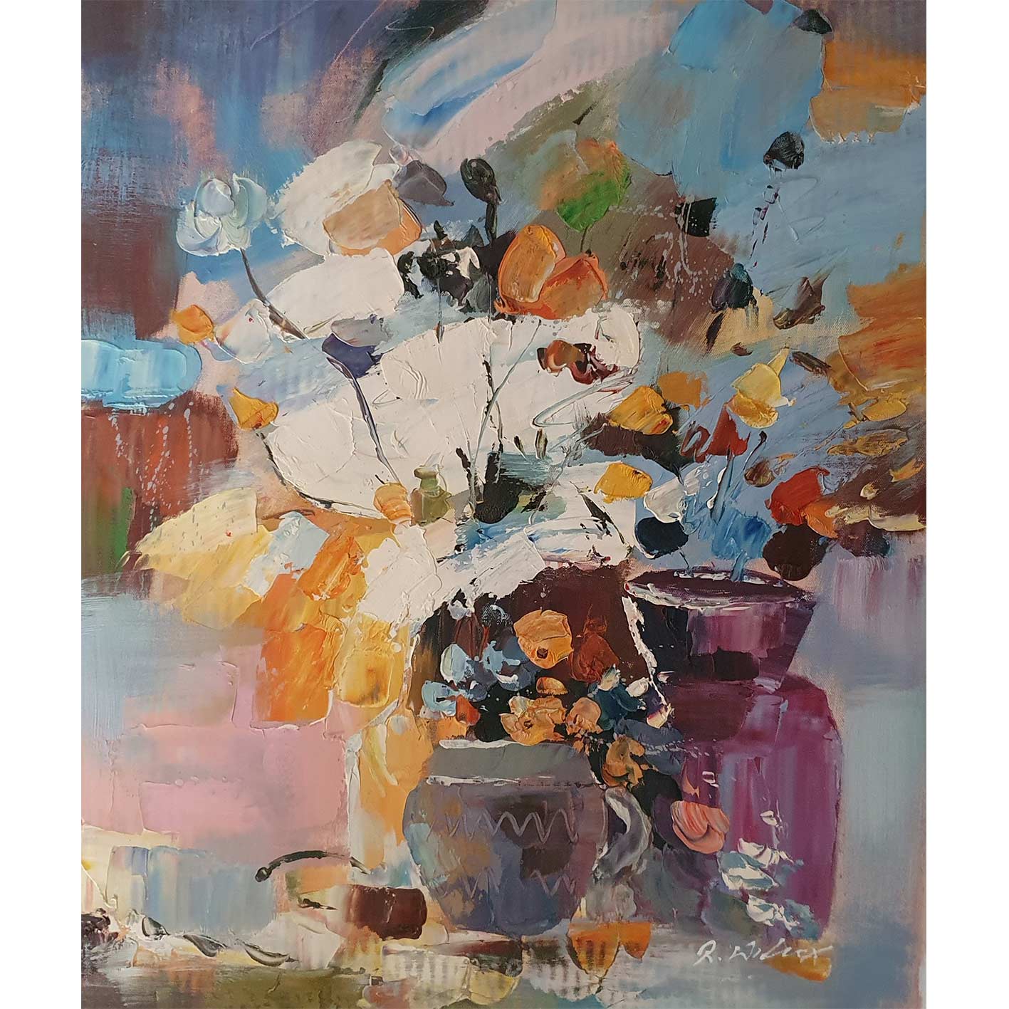 Cuadro Floral Espatula 50x60 cm