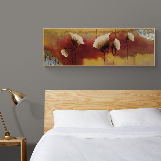 Cuadro Flores Apaisadas 120x40 cm