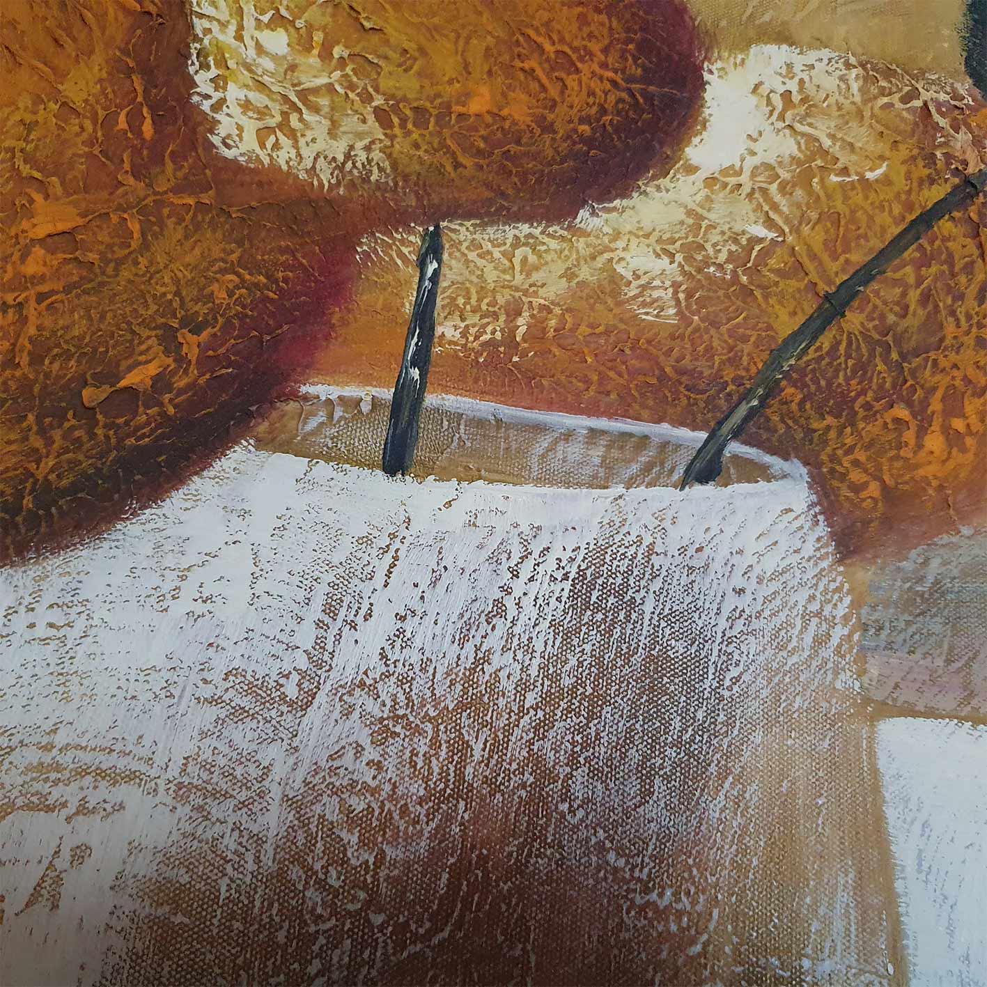 Cuadro Flores Deseo II  80x80 cm